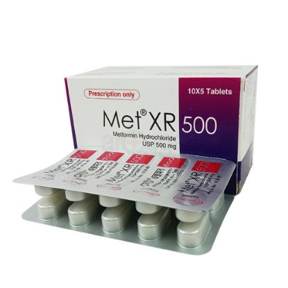 Met XR 500mg Tablet এর ছবি