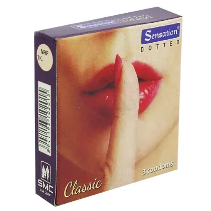 Sensation Dotted Classic Condom 3's Pack এর ছবি