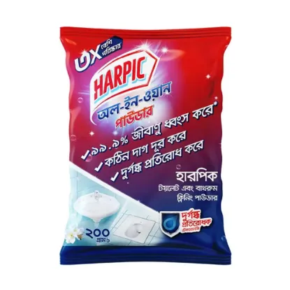 Harpic All in 1 Toilet & Bathroom Cleaning Powder 200g এর ছবি