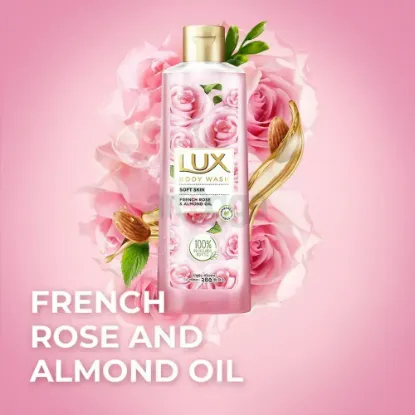 Lux Body Wash French Rose and Almond Oil for Soft Skin 245ml এর ছবি